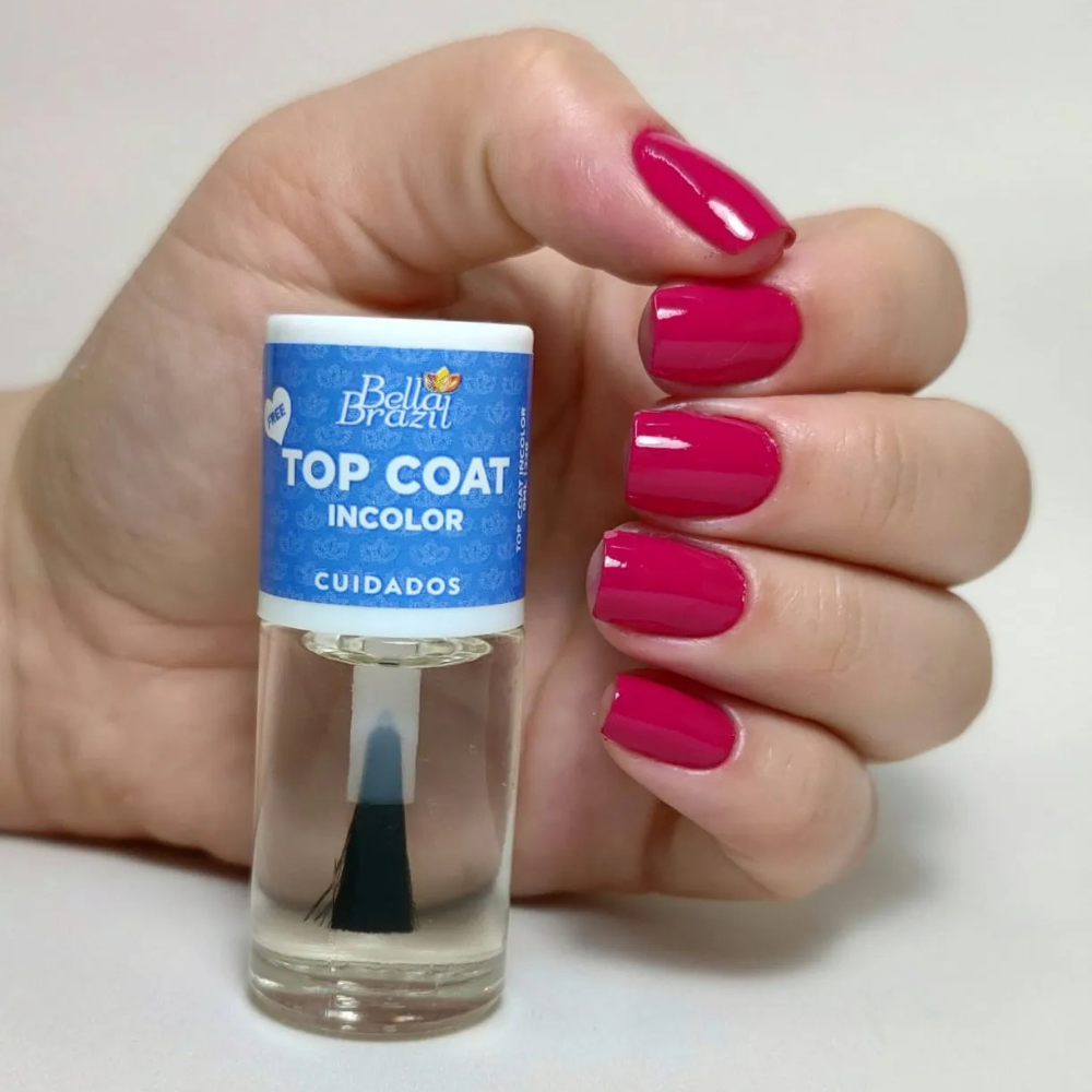 Esmalte Bella Brazil Cuidados 320 Top Coat Incolor