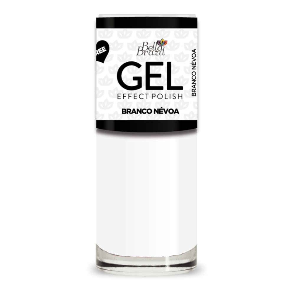 Esmalte Bella Brazil Efeito Gel Cremoso 829 Branco Névoa