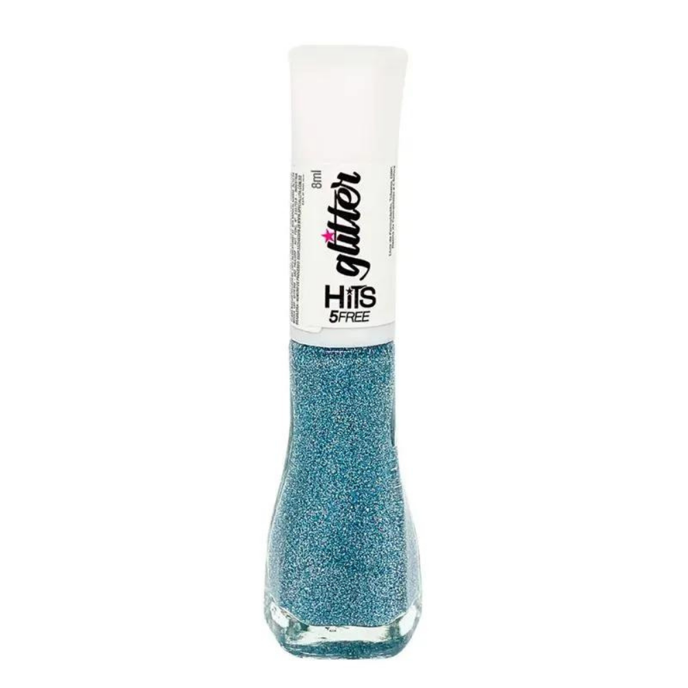 Esmalte Hits Glitter Diamante Lua Azul 8ml