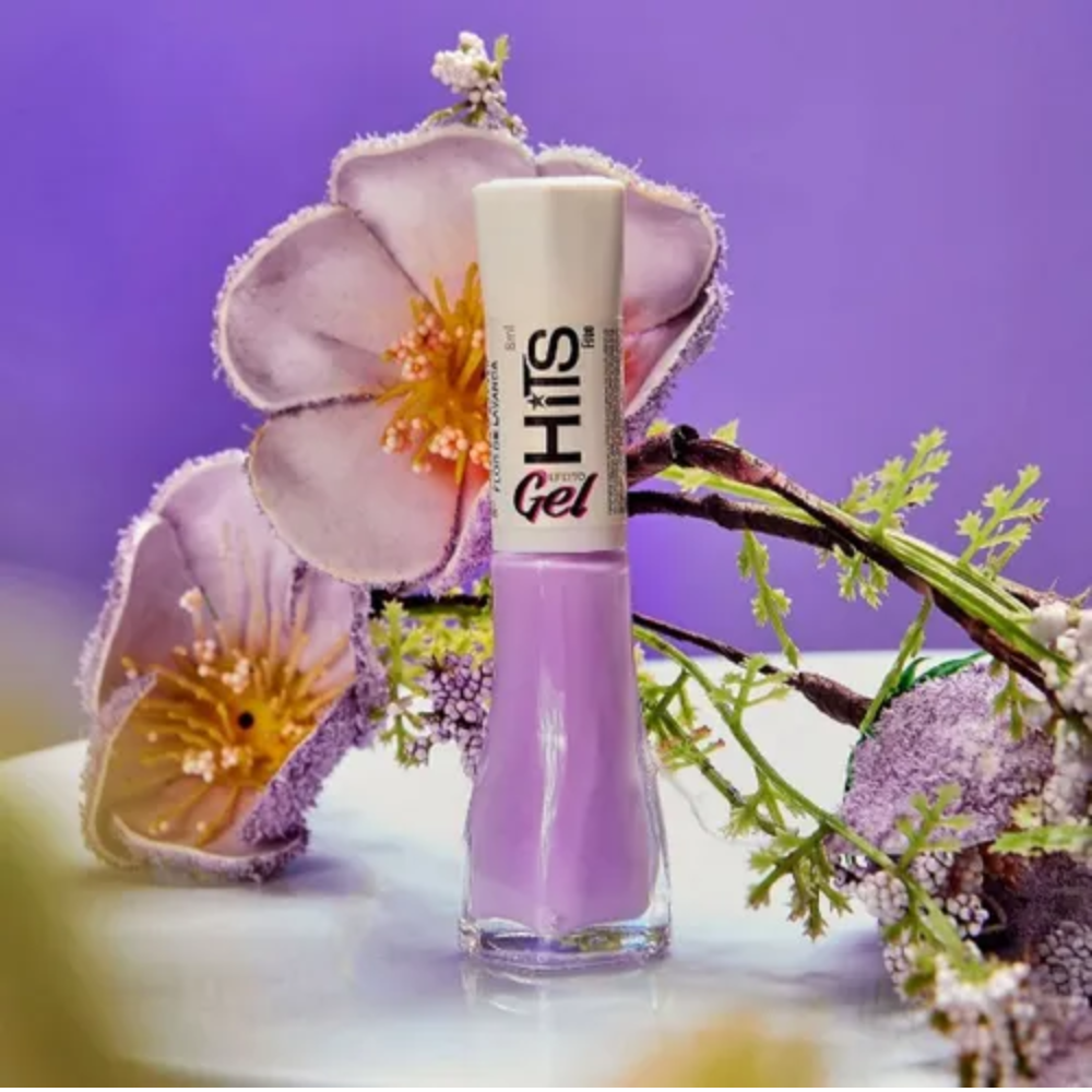 Esmalte Hits Cremoso Efeito Gel Flor De Lavanda 8ml