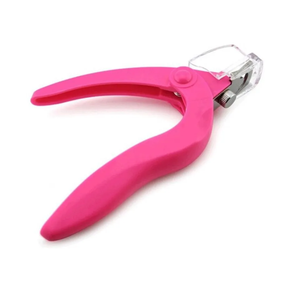 Alicate Cortador De Tips Corte Triplo - Rosa
