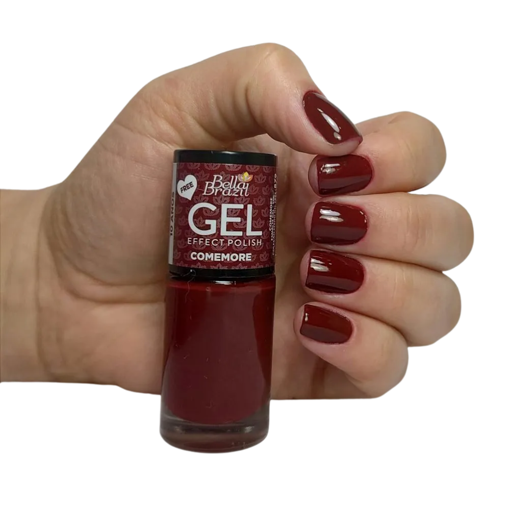 Esmalte Bella Brazil Efeito Gel Cremoso 879 Comemore