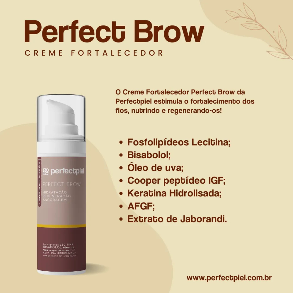 Creme Fortalecedor Perfect Brow Perfectpiel 15g