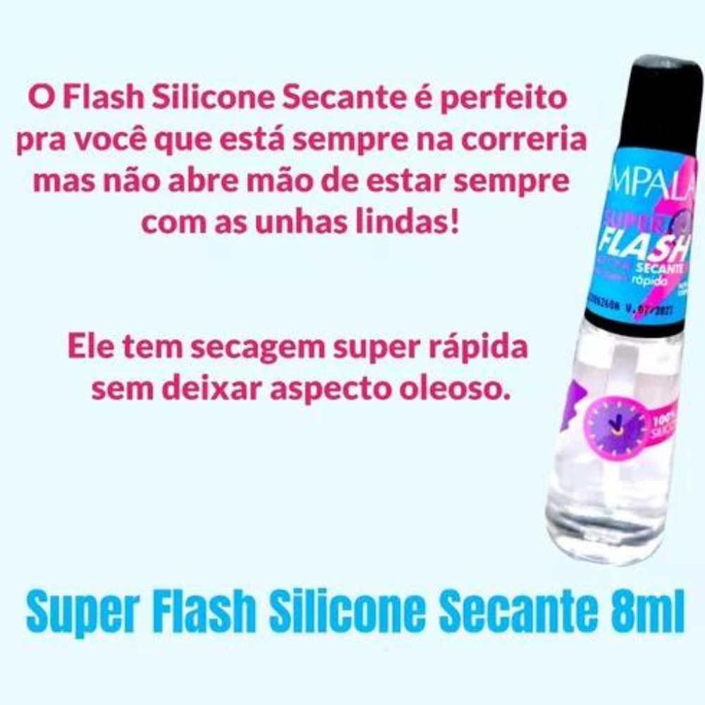 Esmalte Impala Flash Secante 8,0ml - Cuidados