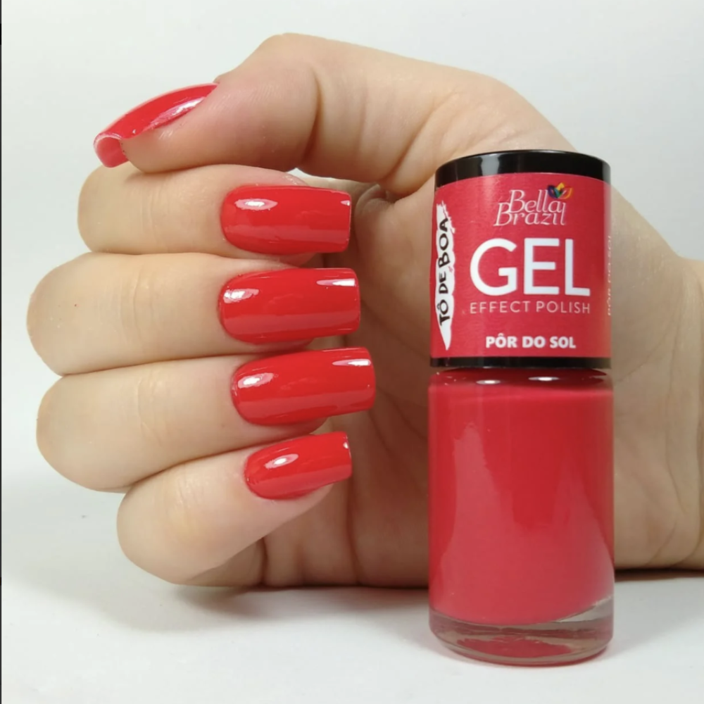 Esmalte Bella Brazil Efeito Gel Cremoso 849 Por Do Sol
