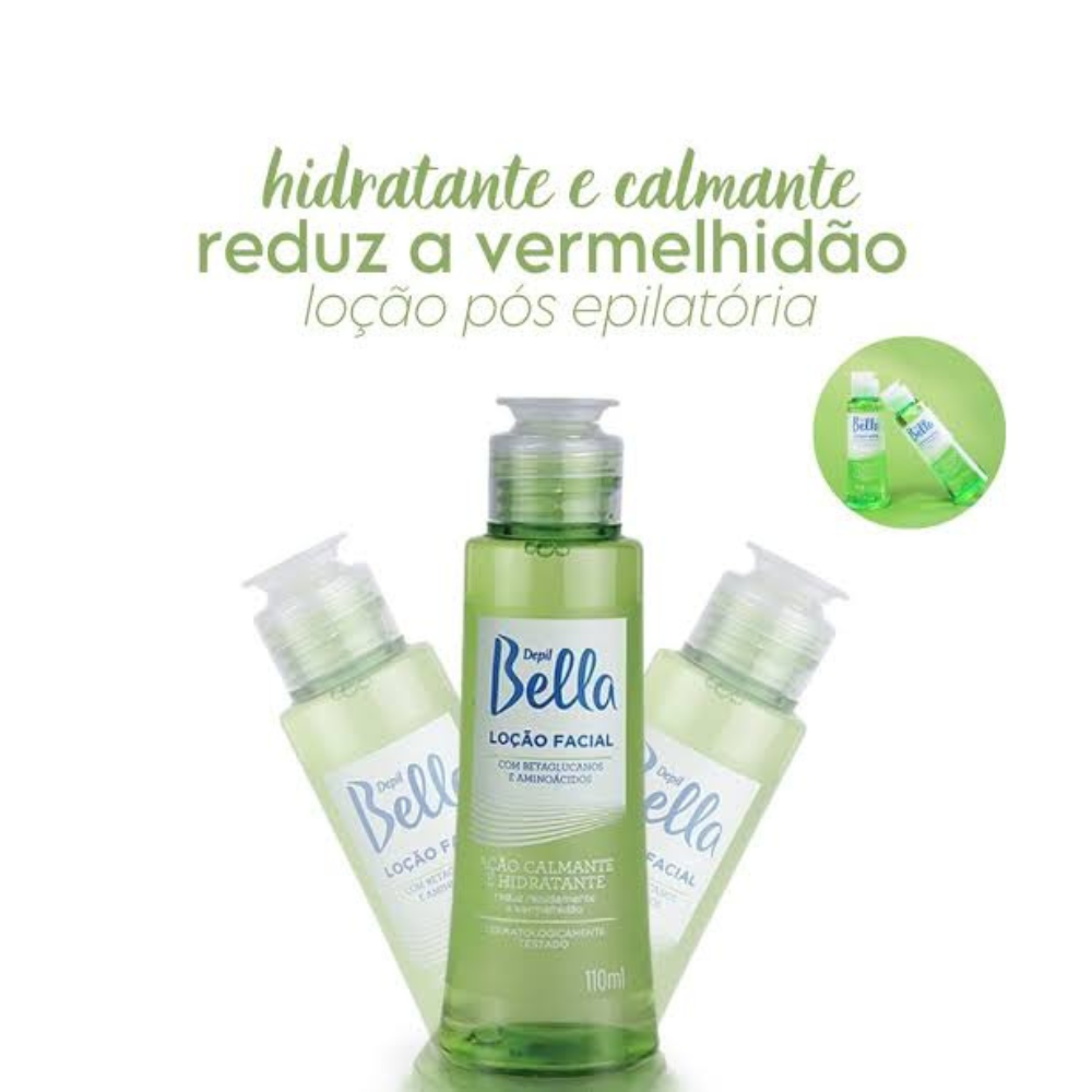 Loção Calmante Facial E Corporal Com Betaglucanos E Aminoácidos Depil Bella 110ml