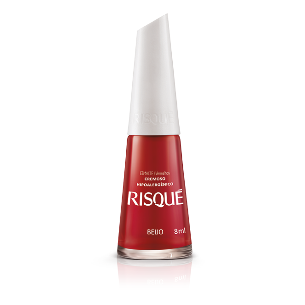 Esmalte Risqué Cremoso Beijo 8ml - Vermelho