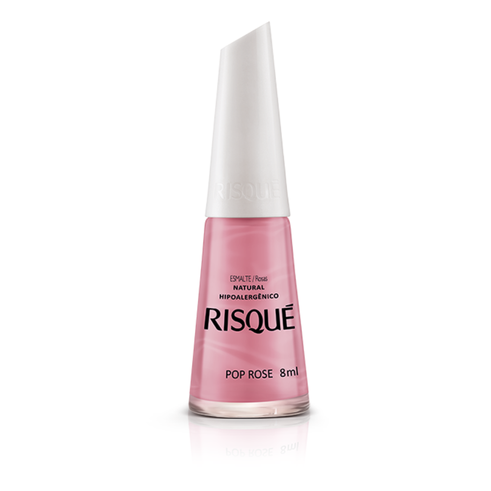 Esmalte Risqué Natural Pop Rose 8ml - Rosa