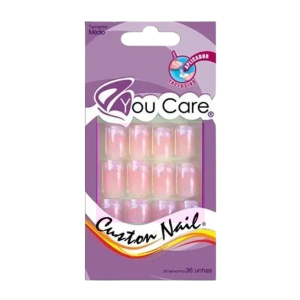 Unhas Postiças Decoradas Custom Nail 36 Unidades You Care