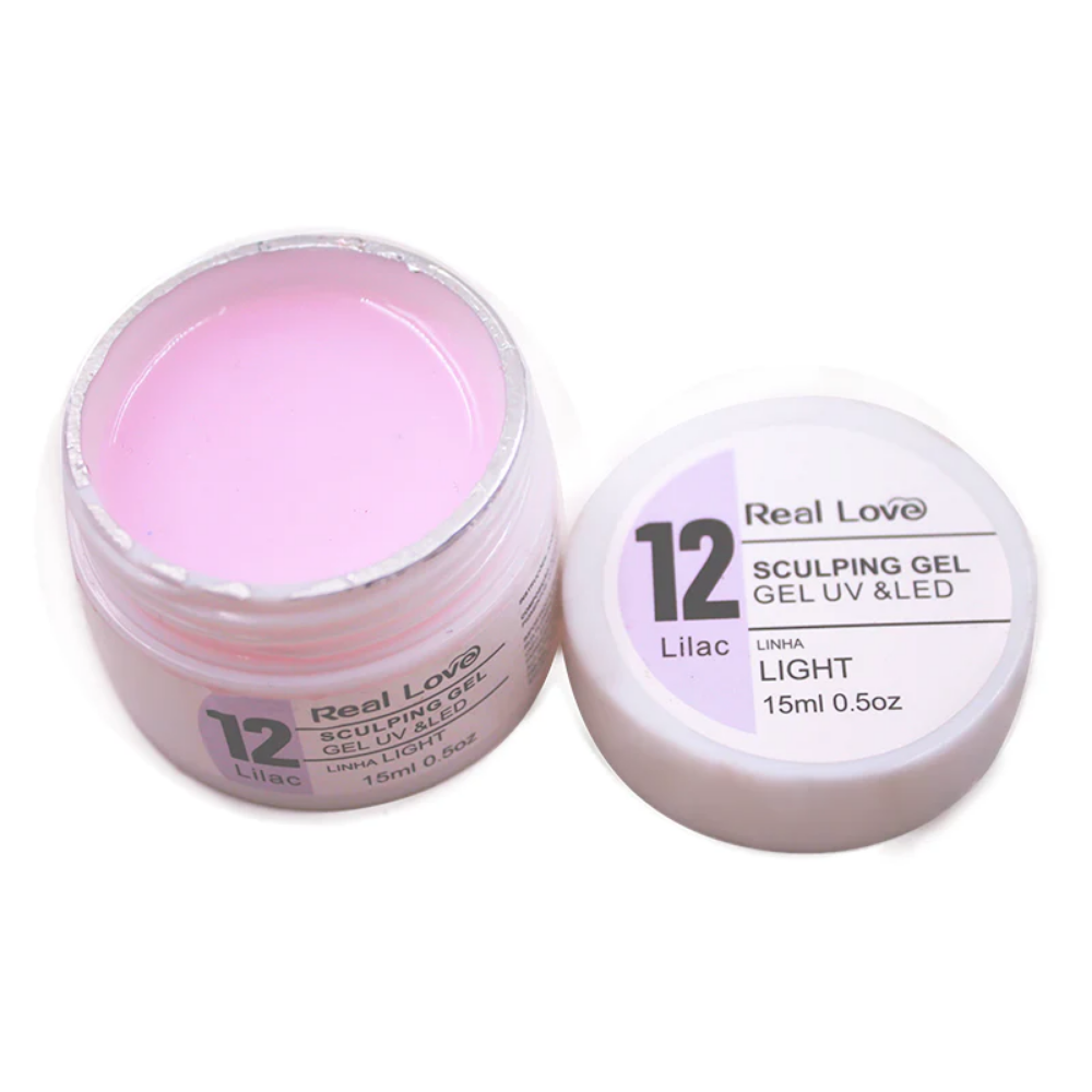 Sculpting Gel Light Real Love 15g Lilac 12 - Carmine #11 - Sculpting Light