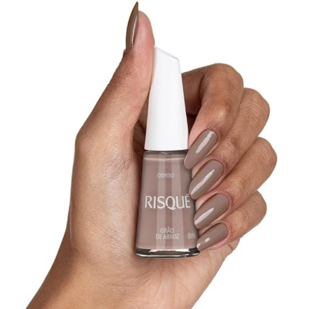 Esmalte Risqué Cremoso Grão De Arroz 8ml - Nude