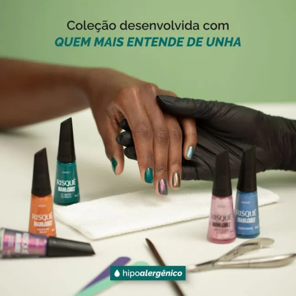 Esmalte Risqué Manicores Cremoso Se Liberta Do Básico 8ml
