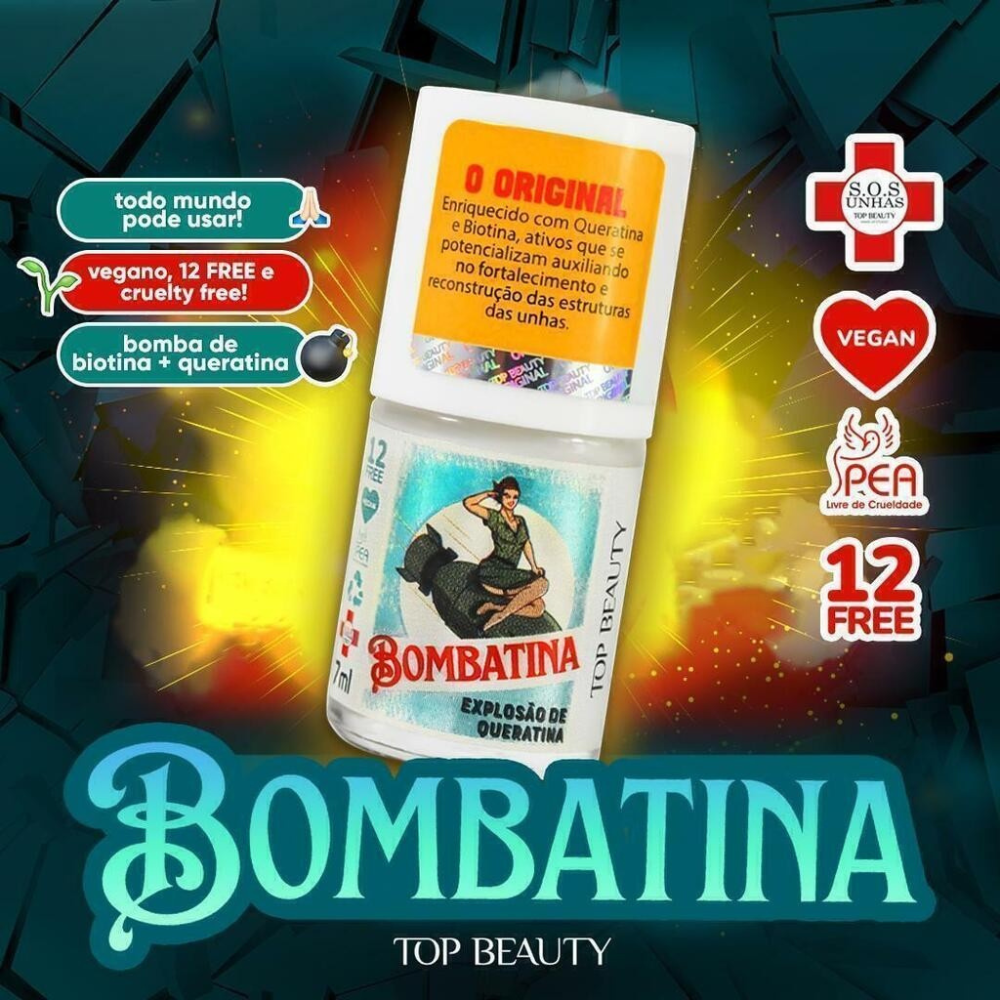 Base Bombatina Explosão De Queratina Top Beauty 7ml