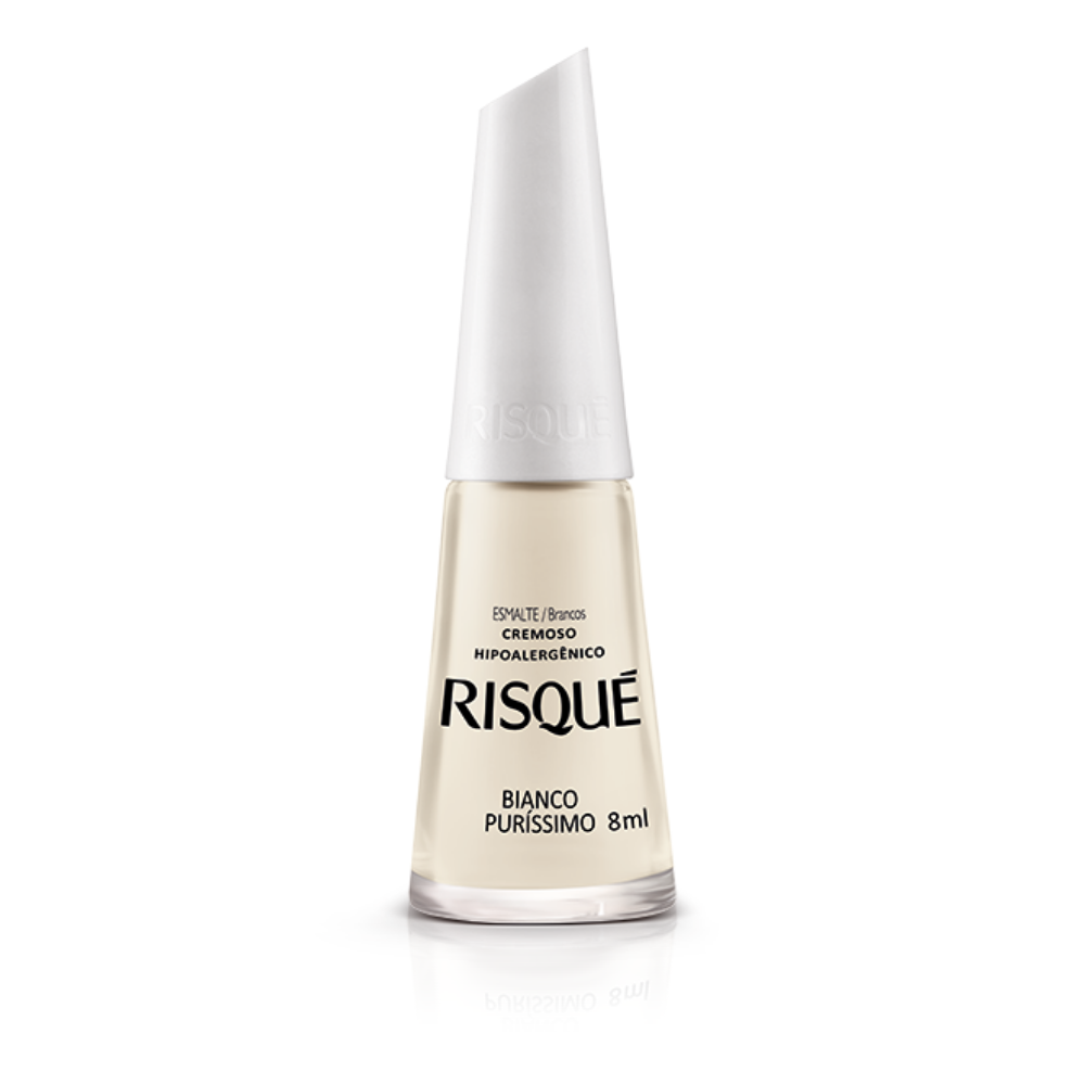 Esmalte Risqué Cremoso Bianco Puríssimo 8ml - Branco