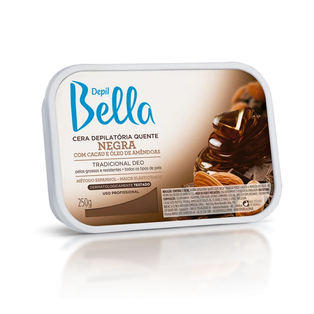 Cera Quente Em Barra Negra Deo Depil Bella 250g