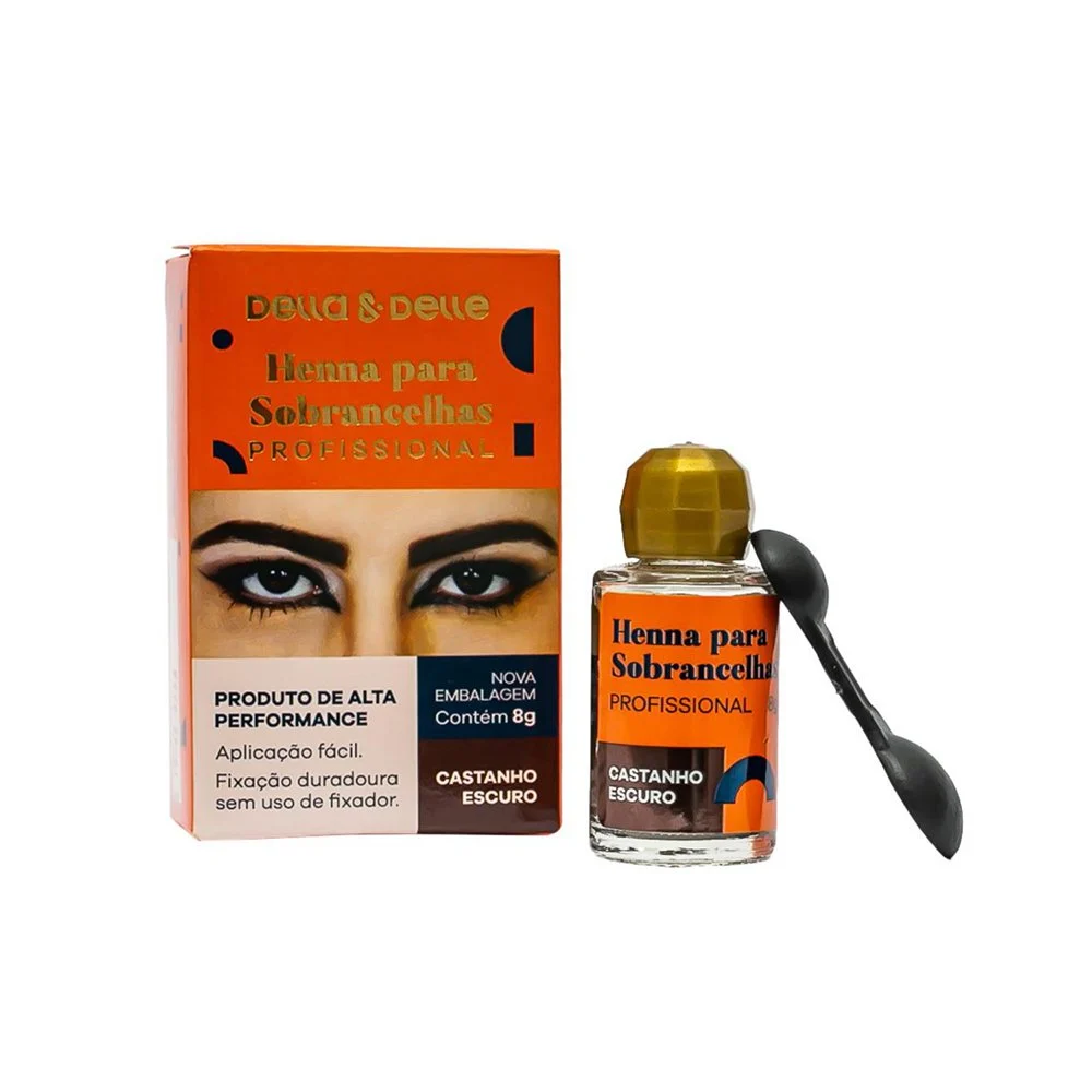 Henna Della E Delle 8g Castanho Escuro - Castanho Escuro
