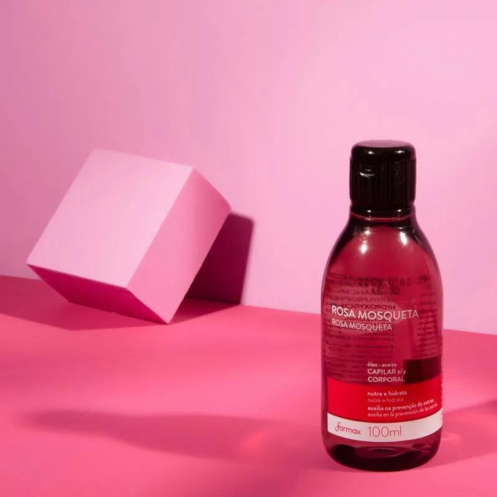 Óleo Capilar E Corporal Farmax 100ml Rosa Mosqueta