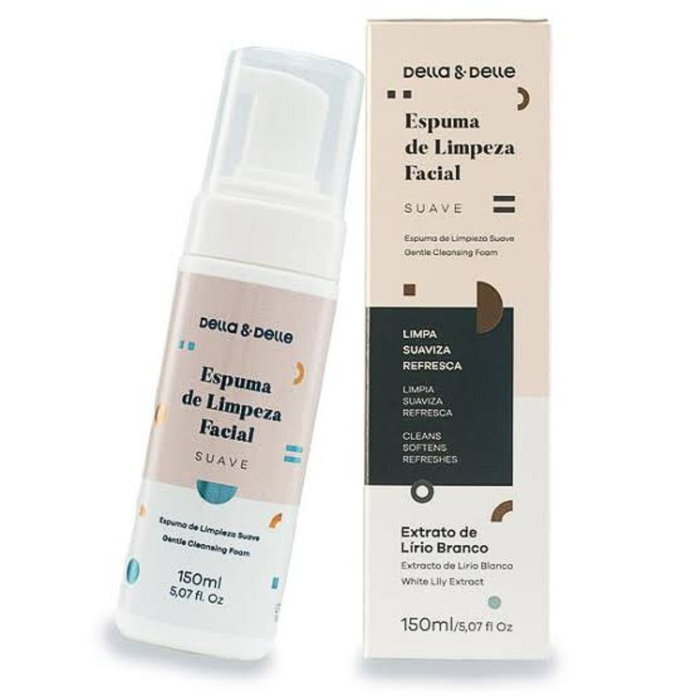 Espuma Mousse De Limpeza Facial Della E Delle 150ml