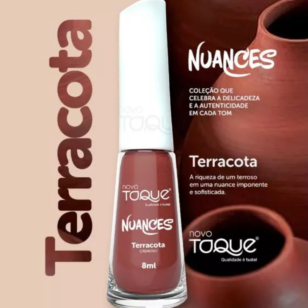 Esmalte Novo Toque Cremoso Nuances Terracota 8ml