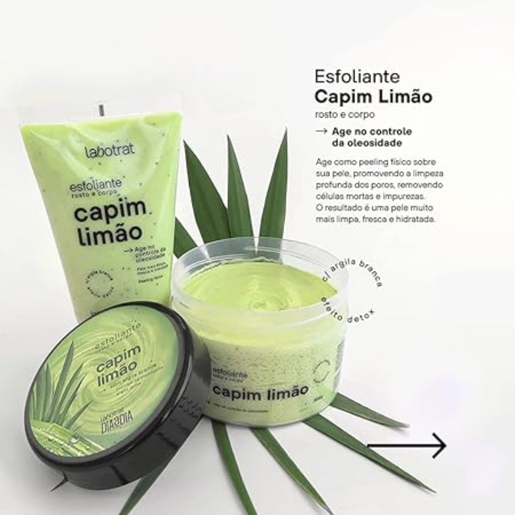 Creme Esfoliante Labotrat 150g Capim Limão
