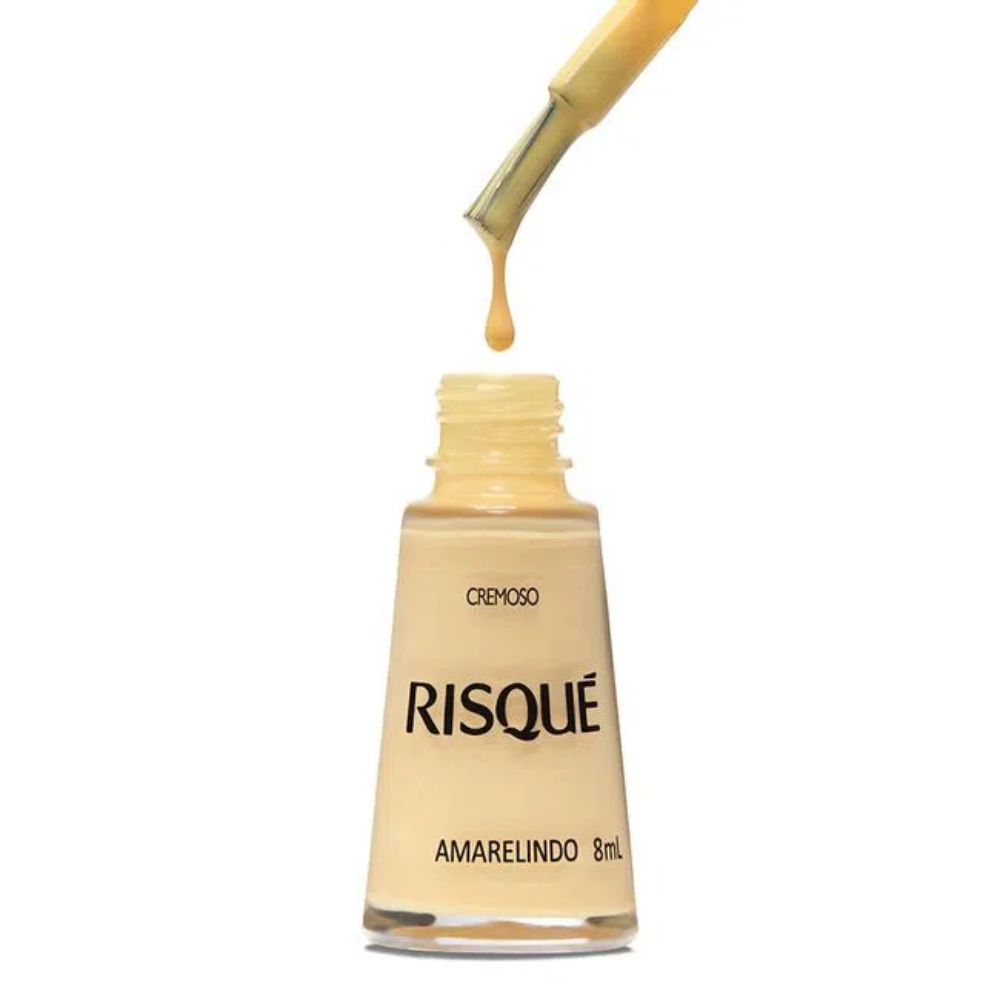 Esmalte Risqué Cremoso Preconceito Flopou 8ml - Amarelo - Nosso Metaverso