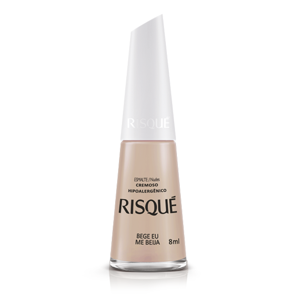 Esmalte Risqué Cremoso Bege Eu Me Beija 8ml - Nude