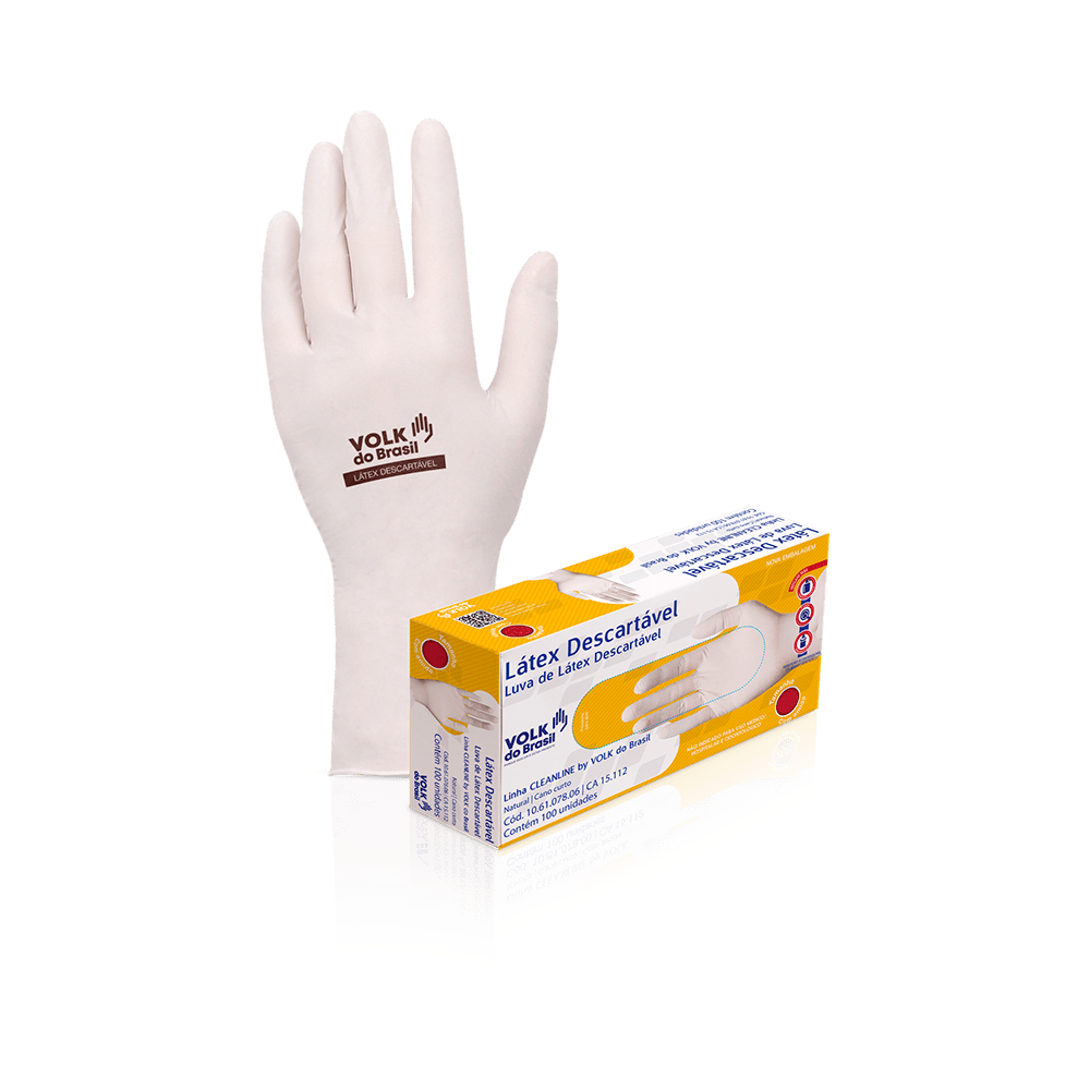 Caixas De Luvas Em Latex 100 Unidades Tamanho G Volk