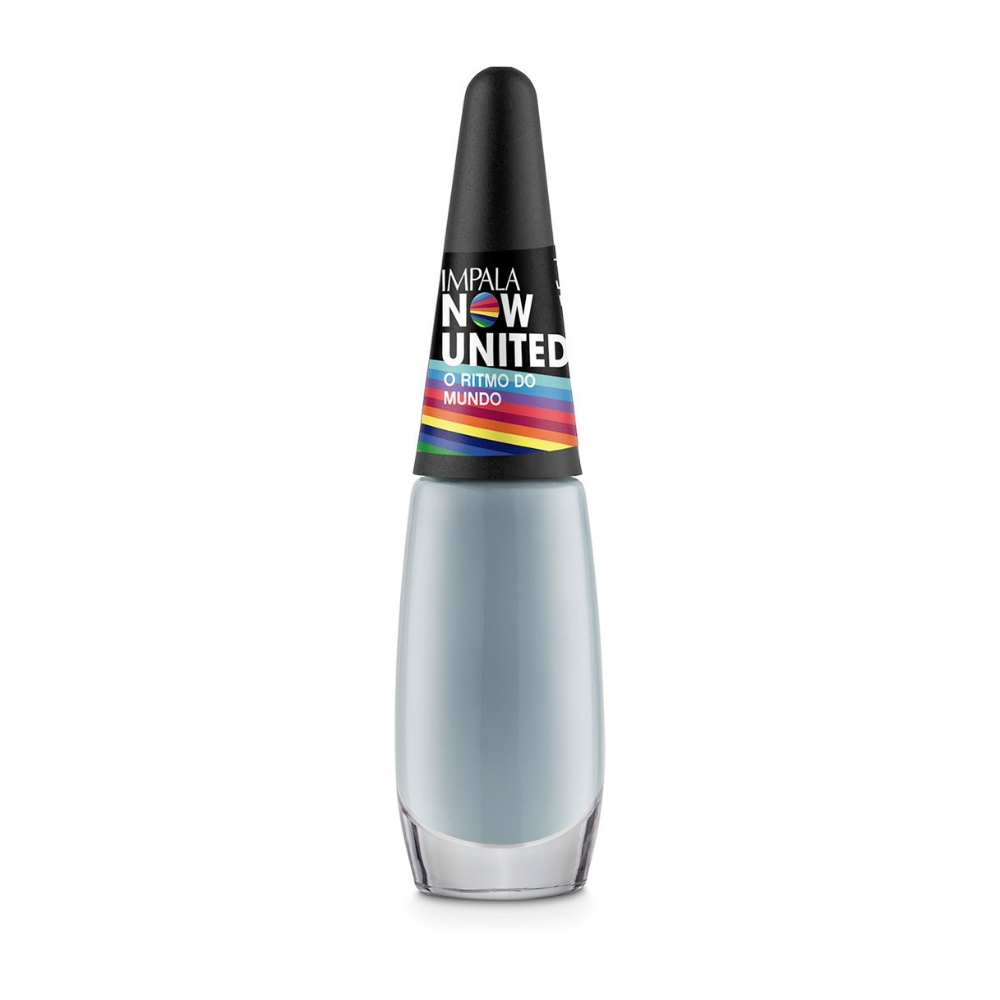 Esmalte Impala Cremoso O Ritmo Do Mundo 7,5ml - Cinza - Now United