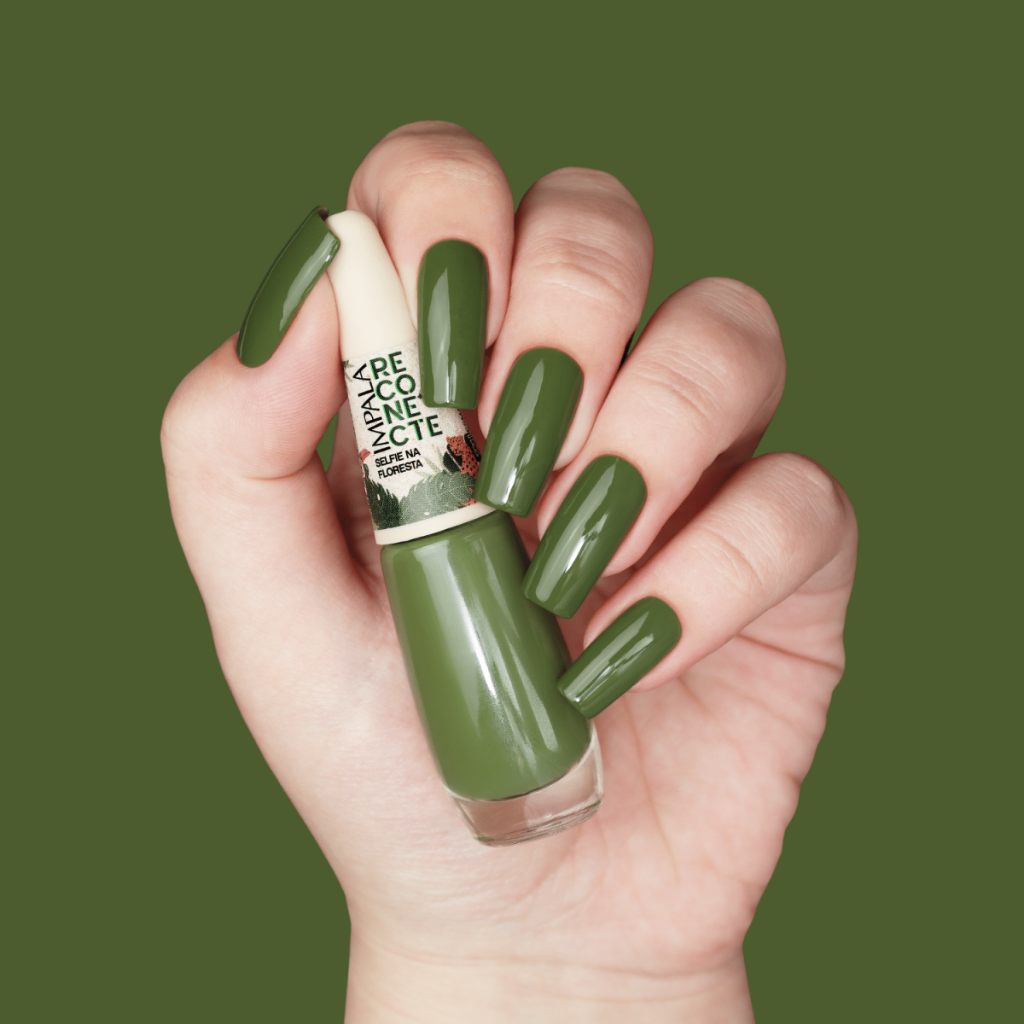 Esmalte Impala Cremoso Selfie Na Floresta 7,5ml - Verde - Reconecte