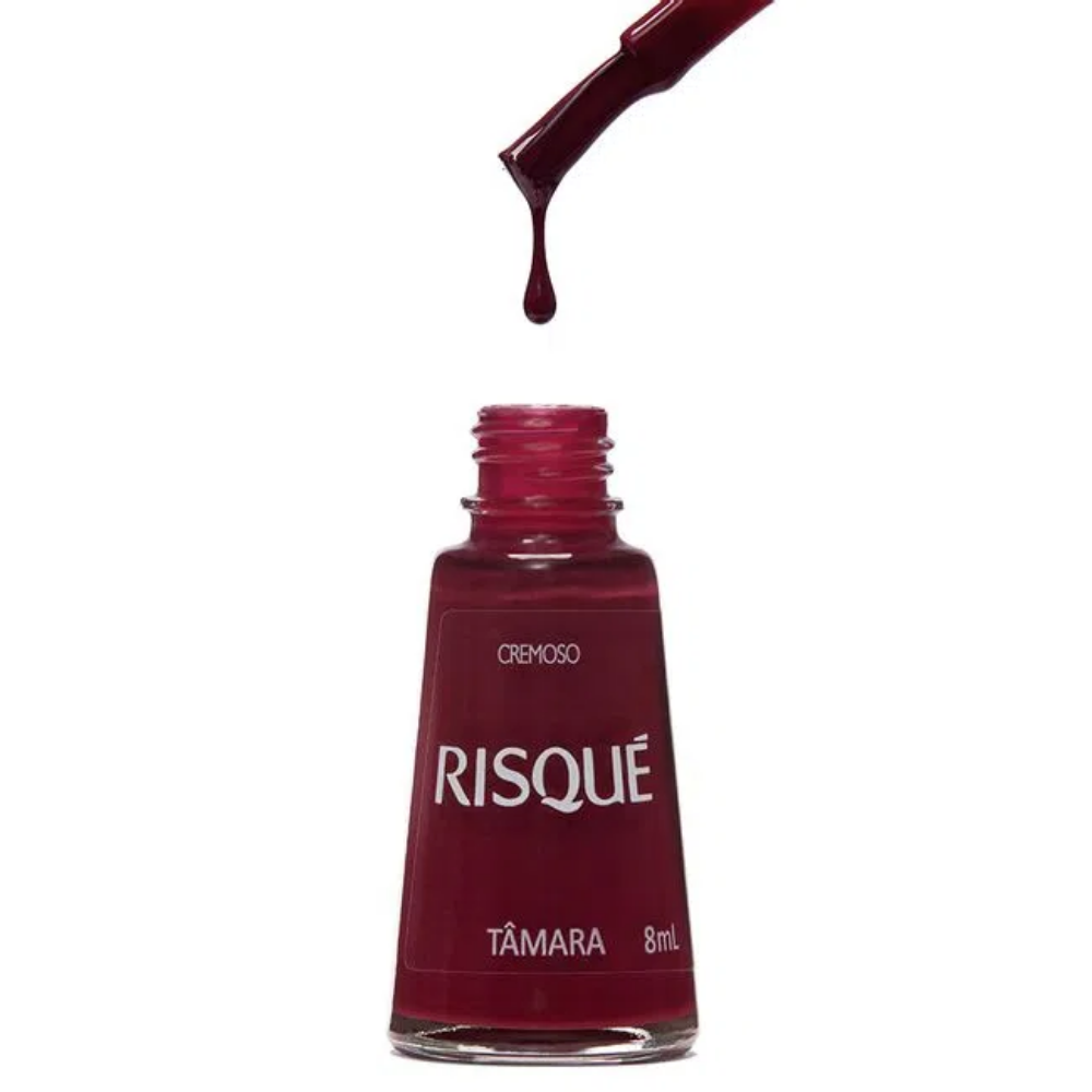 Esmalte Risqué Cremoso Tâmara 8ml - Vermelho