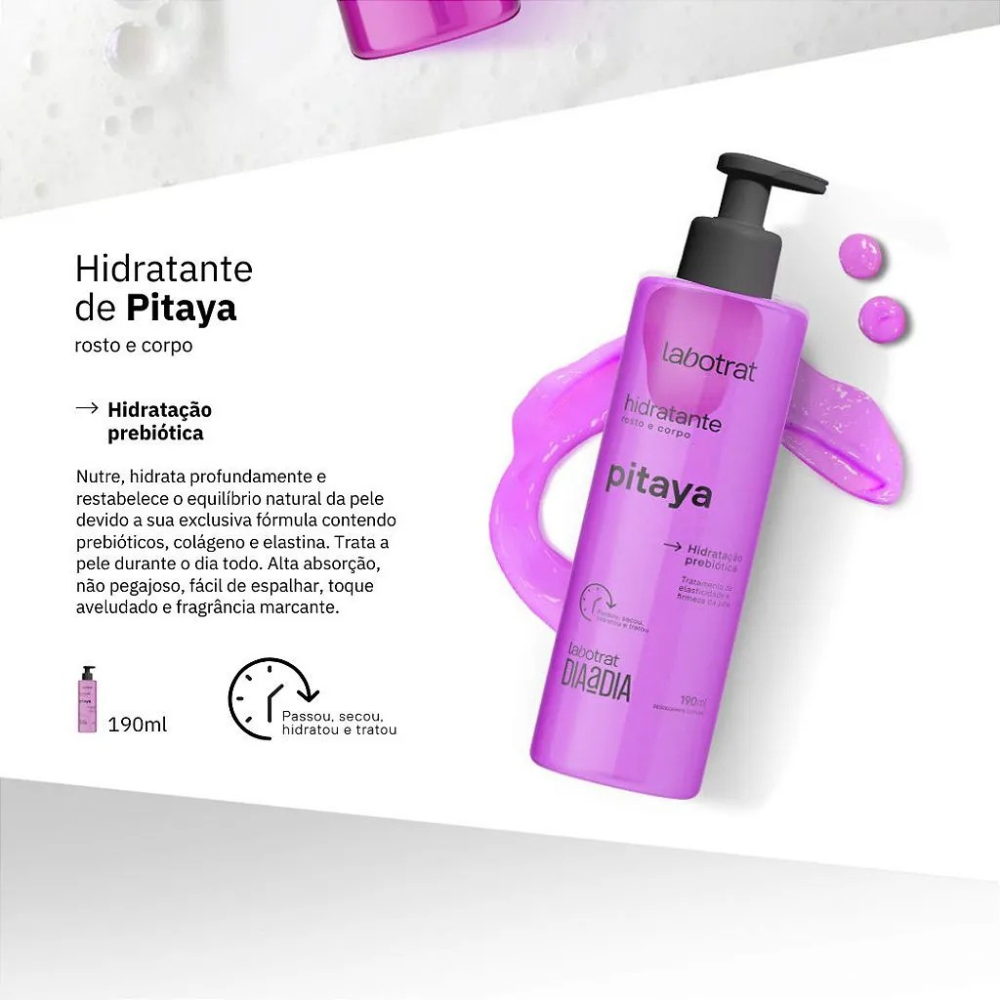 Creme Hidratante Labotrat 190ml Pitaya