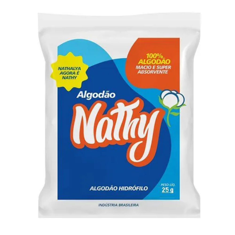 Algodão Hidrófilo 25g Nathy