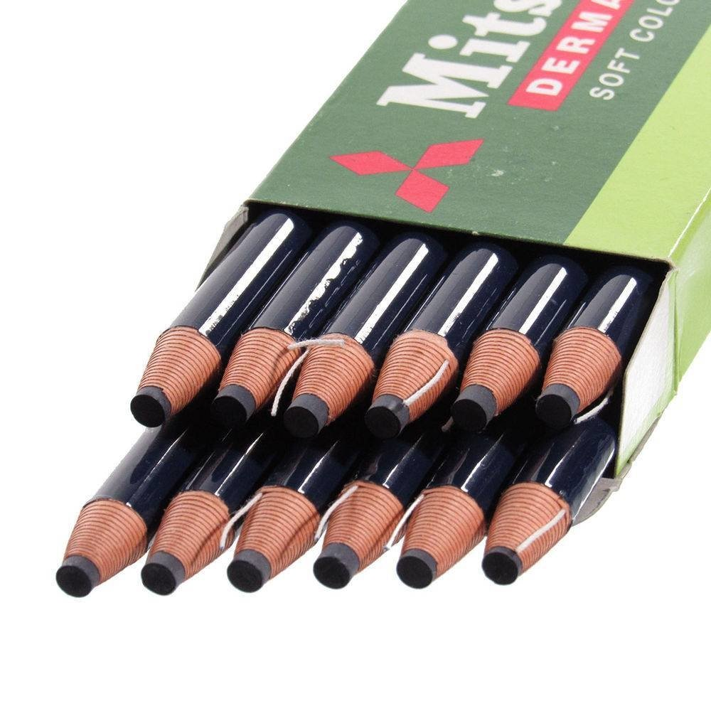 Lápis Dermatográfico Mitsubishi Preto