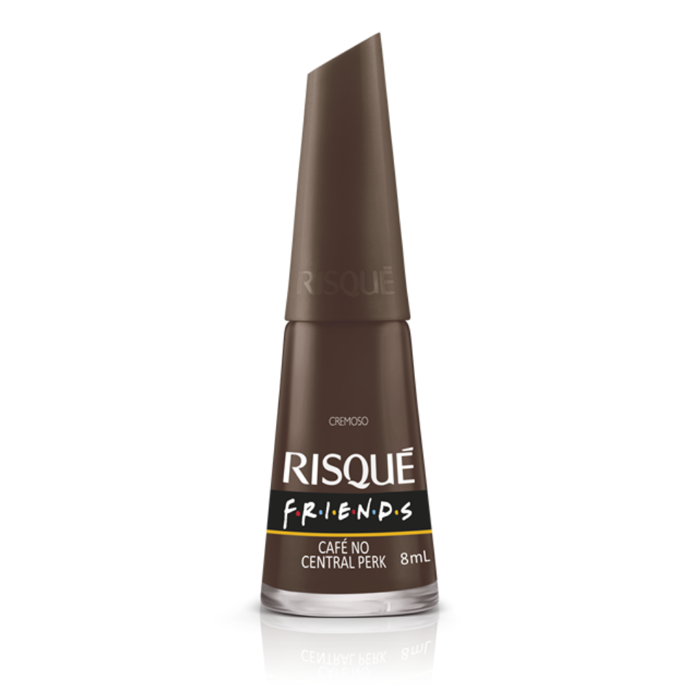 Esmalte Risqué Cremoso Café No Central Perk 8ml - Marrom - Friends