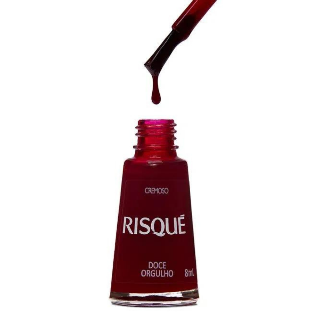 Esmalte Risqué Cremoso Doce Orgulho 8ml - Vermelho