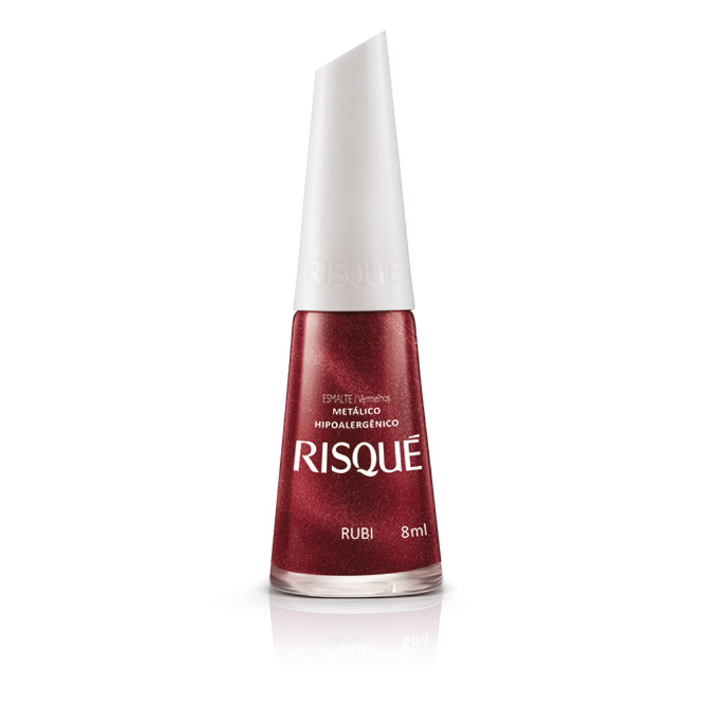 Esmalte Risqué Metálico Rubi 8ml - Vermelho