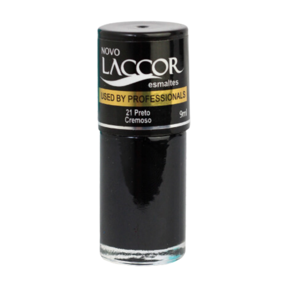 Esmalte Laccor Cremoso Preto 9ml
