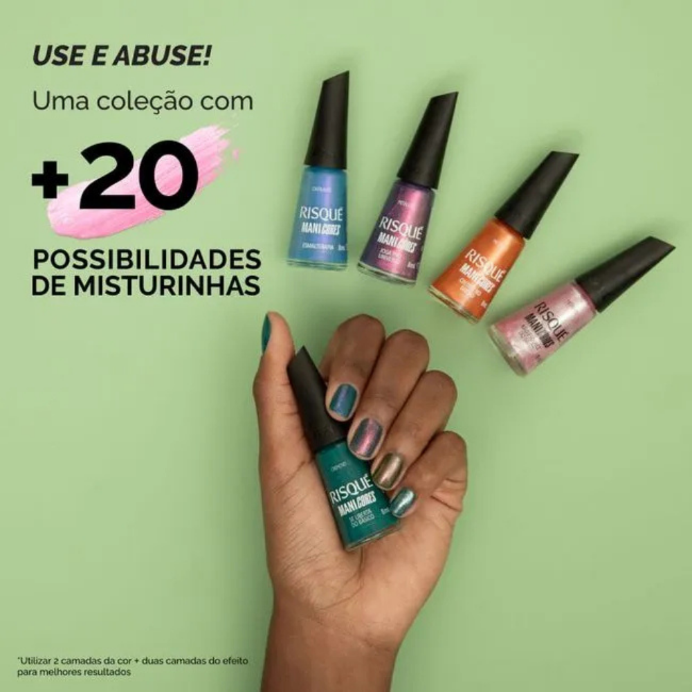 Esmalte Risqué Manicores Cremoso Se Liberta Do Básico 8ml