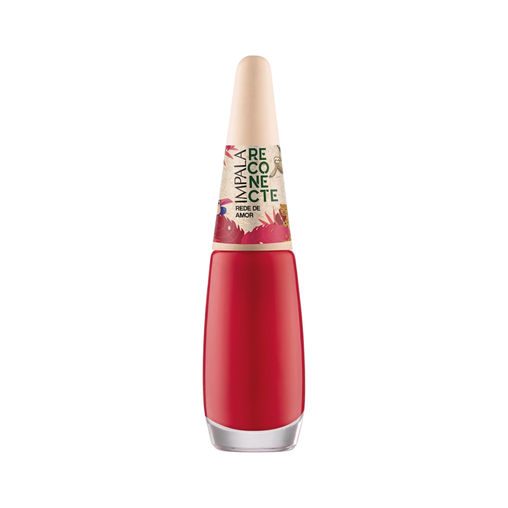 Esmalte Impala Cremoso Rede De Amor 7,5ml - Vermelho - Reconecte