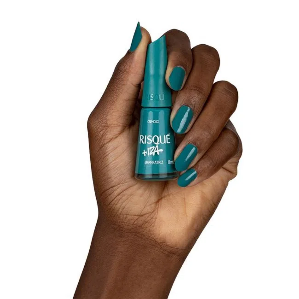Esmalte Risqué Cremoso Imperatriz 8ml - Verde - + Iza