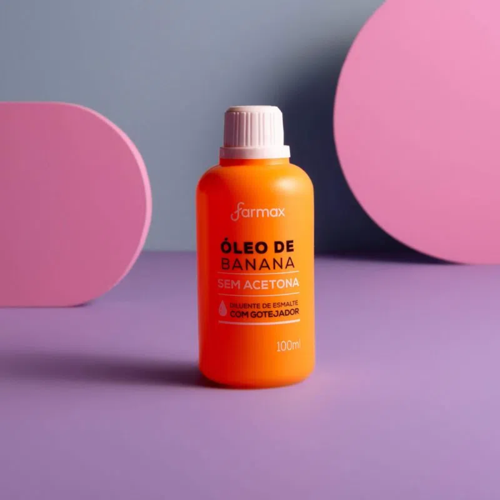 Óleo De Banana Sem Acetona 100ml Farmax
