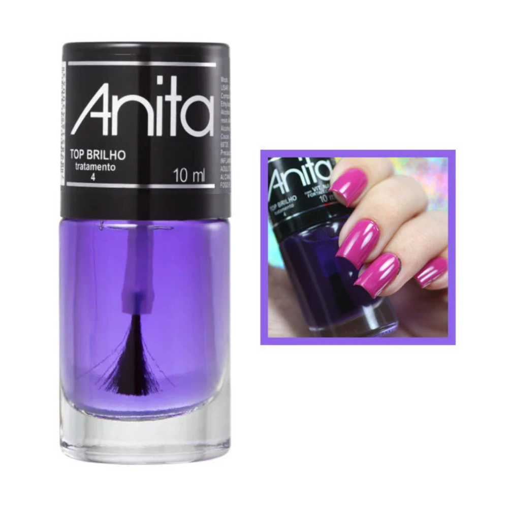 Esmalte Anita Tratamento Top Brilho 10ml