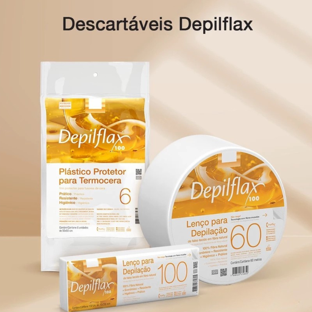 Protetor Plástico Para Termocera Depilflax 6 Unidades