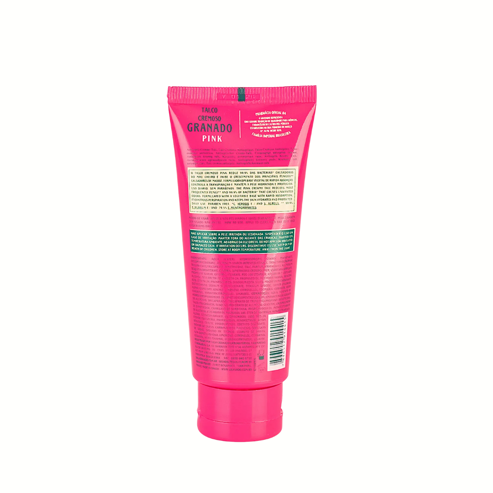Talco Cremoso Antisséptico Granado Pink 100g