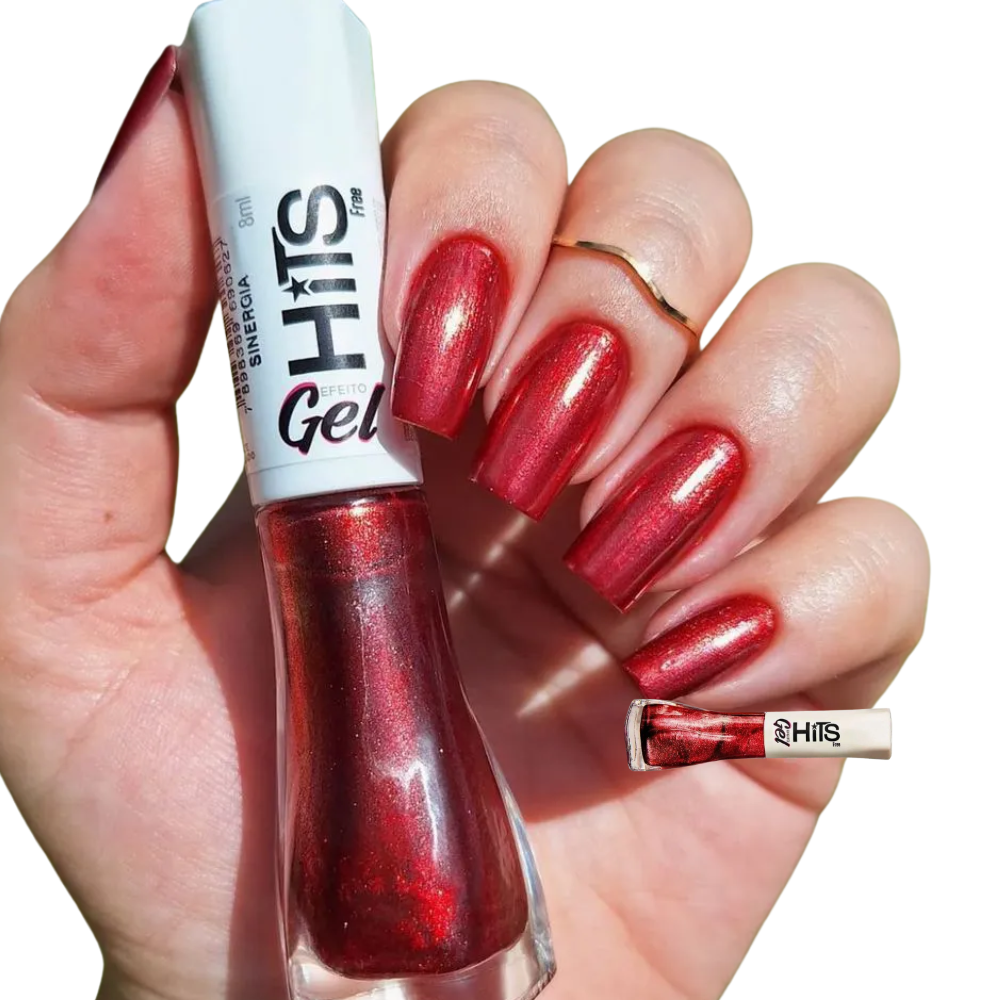 Esmalte Hits Perolado Efeito Gel Sinergia 8ml