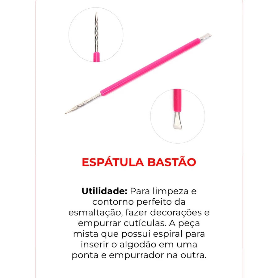 Espátula De Inox Com Silicone Rosa Isis Cutelaria