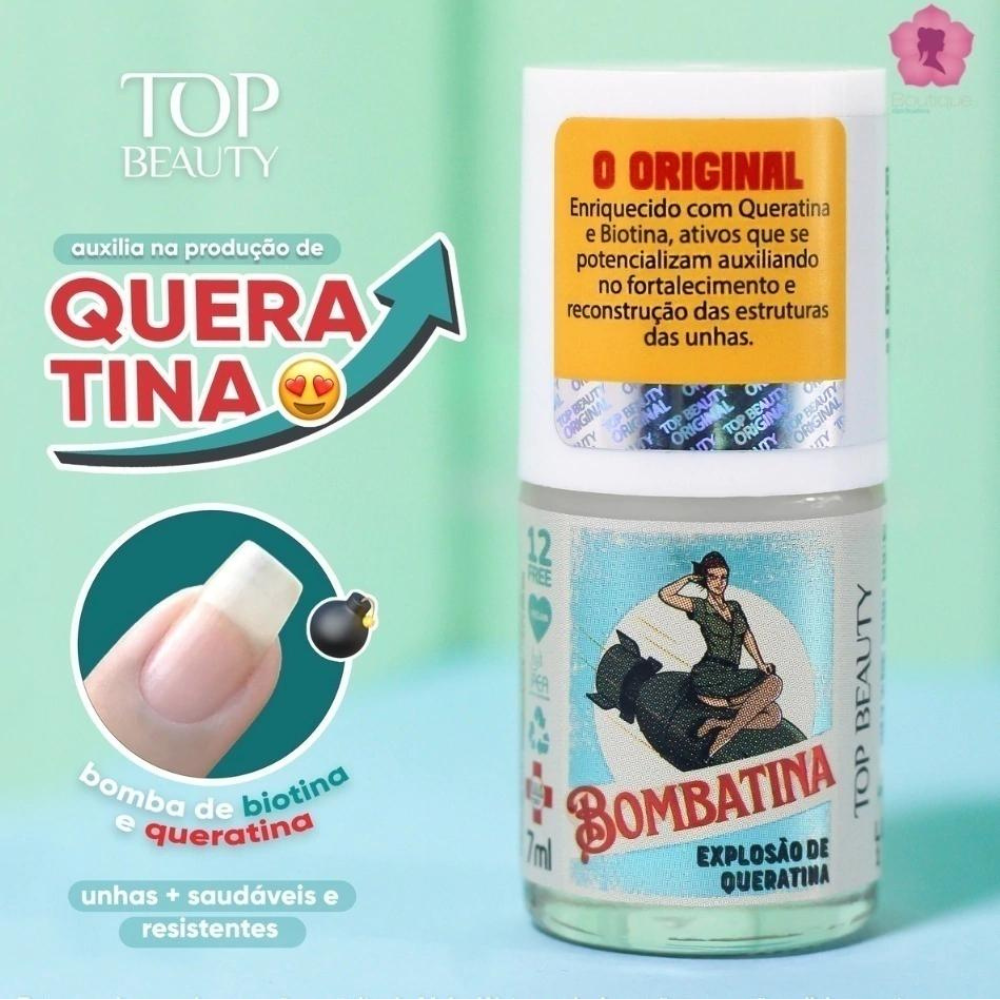 Base Bombatina Explosão De Queratina Top Beauty 7ml