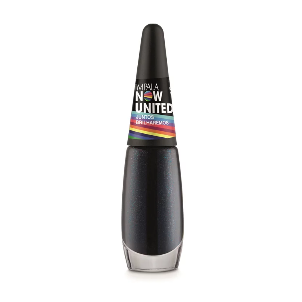 Esmalte Impala Cremoso Juntos Brilharemos 7,5ml - Preto - Now United