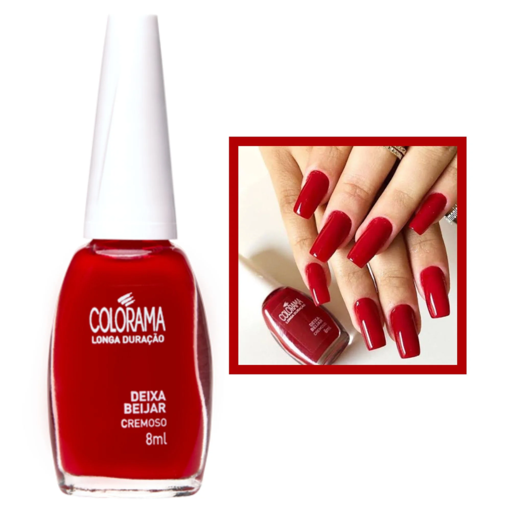 Esmalte Colorama Cremoso Deixa Beijar - Vermelho