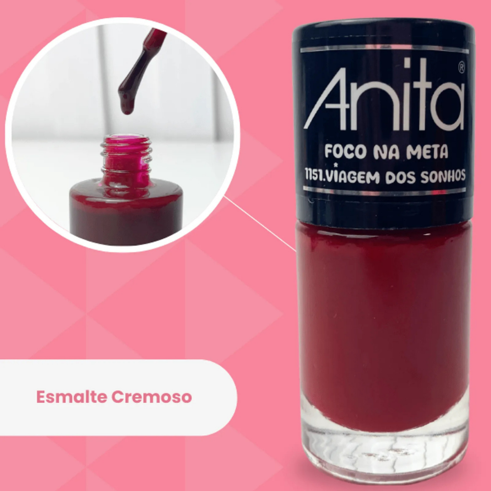 Esmalte Anita Foco Na Meta Viagem Dos Sonhos 10ml